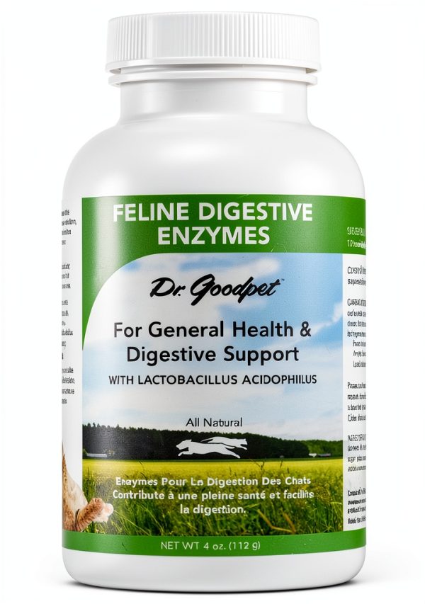 Cat Digestive Enzyme Supplement Dr Goodpet 848045 Organic Vegan-0