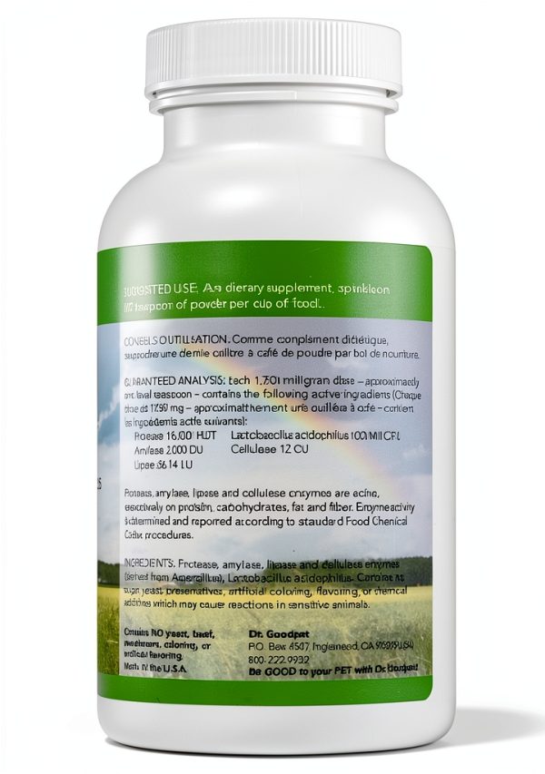 Cat Digestive Enzyme Supplement Dr Goodpet 848045 Organic Vegan-1