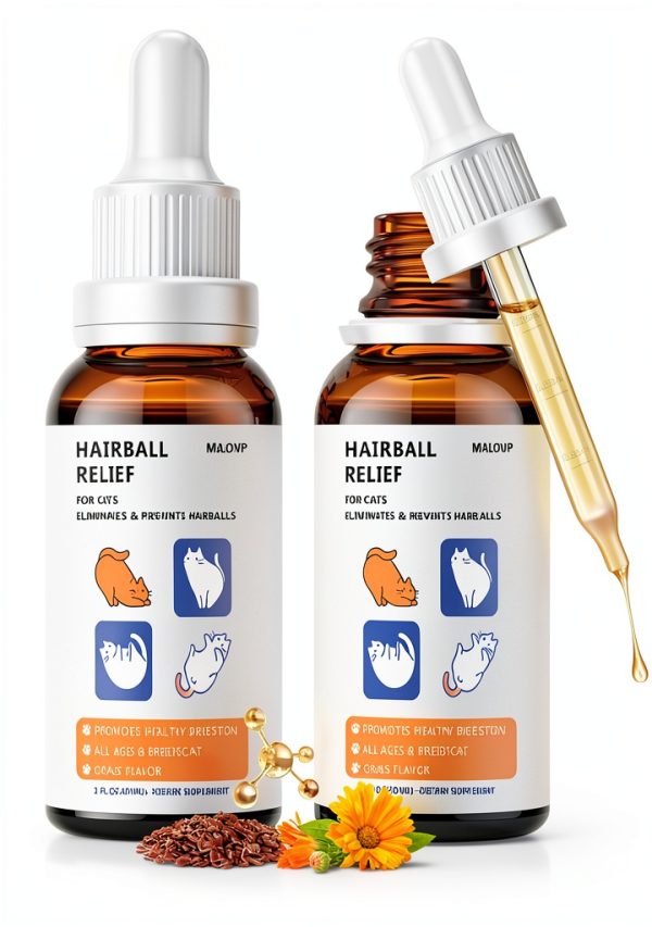 Hairball Treatment for Cats MALOVP Furball Remedy 2 Pack 60ml-0