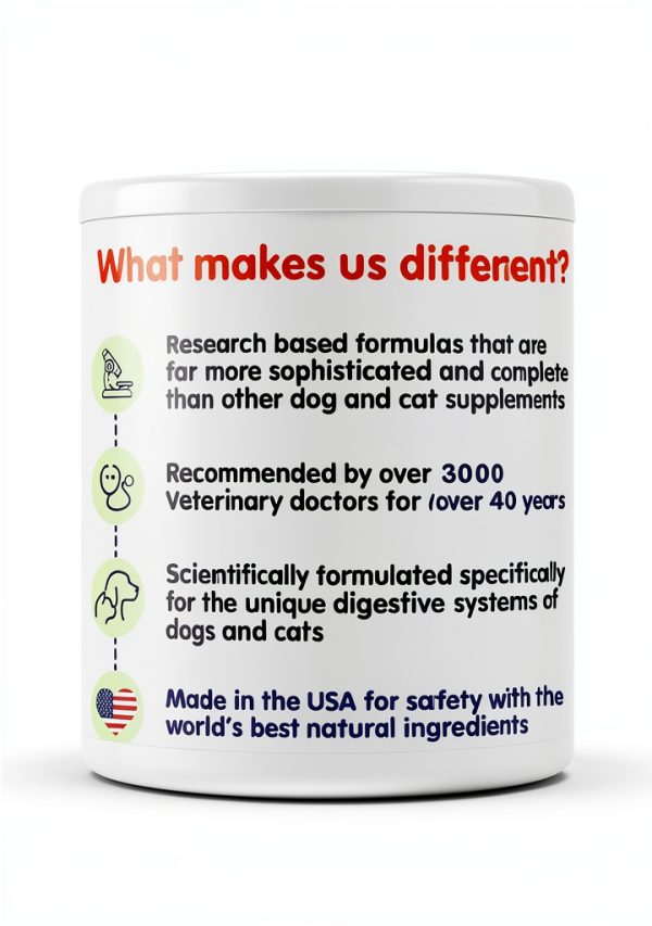 Cat Probiotic by Dr Bills Support with Ginger and 41 Ingredients-5