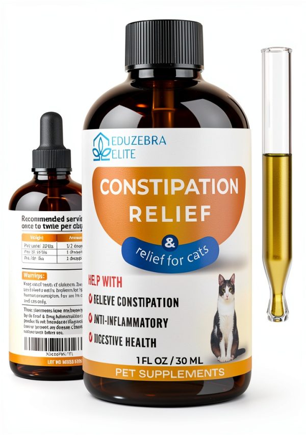 eduzebra Cat Constipation Relief Laxative Natural Stool Softener-0