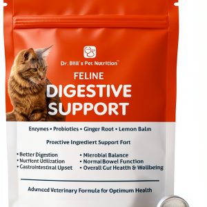 Cat Probiotic by Dr Bills Support with Ginger and 41 Ingredients-0