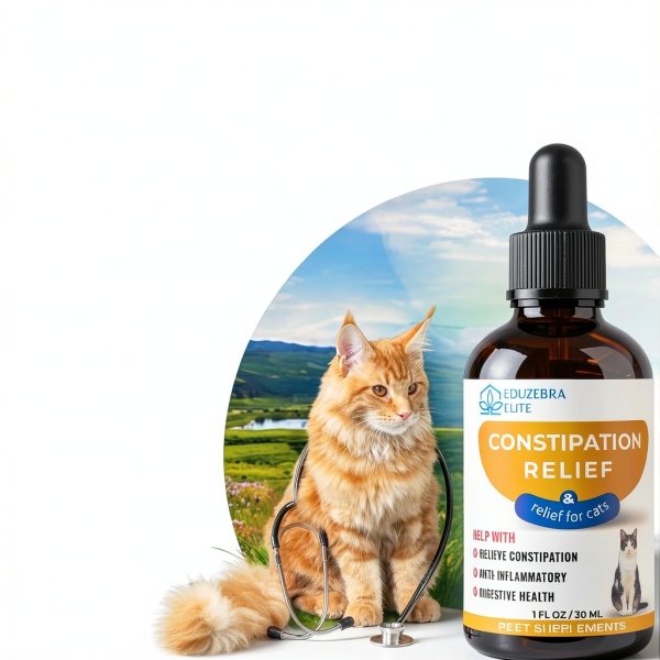 eduzebra Cat Constipation Relief Laxative Natural Stool Softener-1
